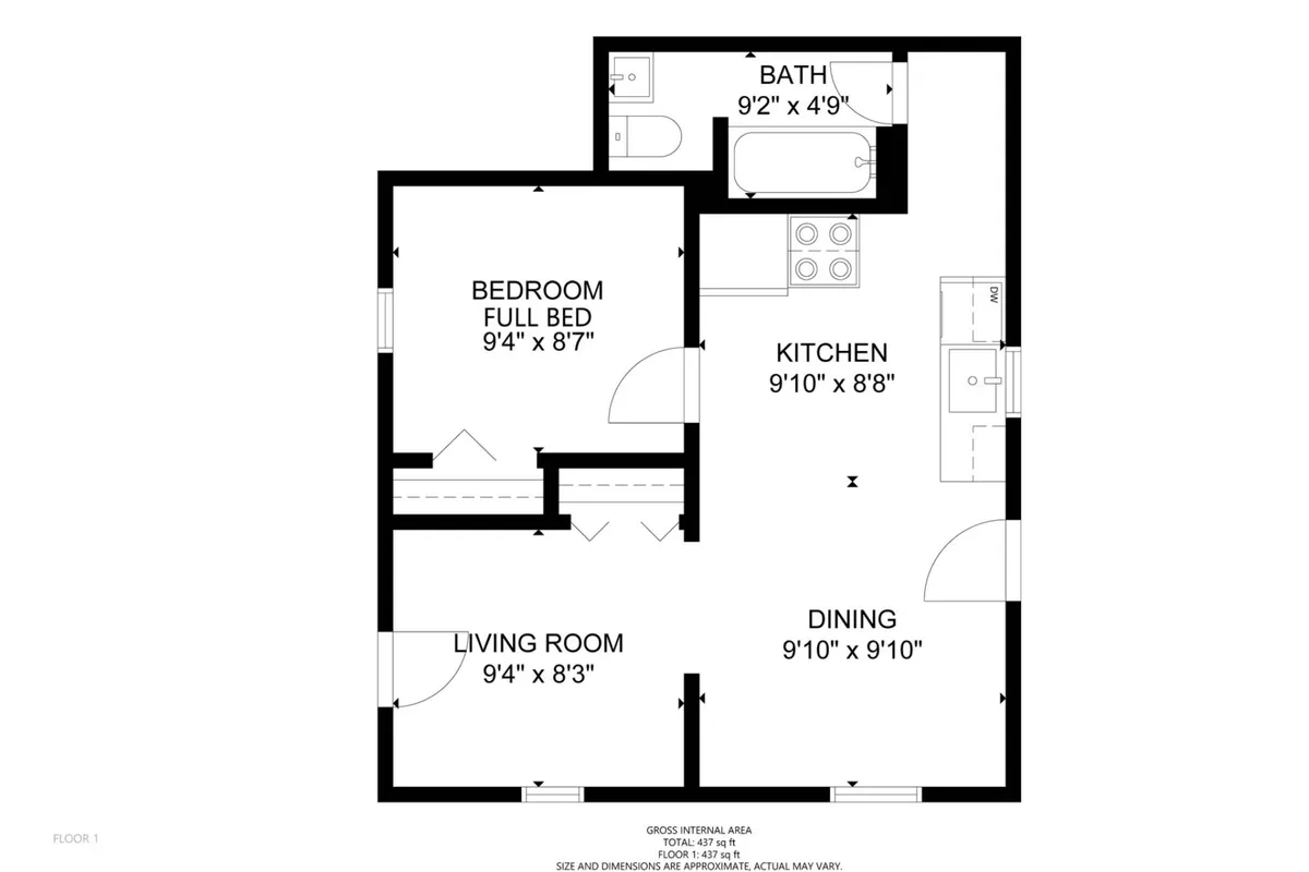 A spacious, open-concept interior that unites the living room, kitchen, dining area, and even offers a peek into the bedroom. Sunlight streams in through updated windows, highlighting modern furnishings and creating a sense of warmth and togetherness. The scene emphasizes the seamless flow between spaces, perfect for both relaxing and entertaining.